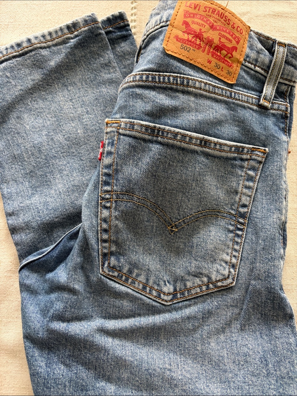 Men’s Levi's 502 slim Taper Jeans - waterless 30x30